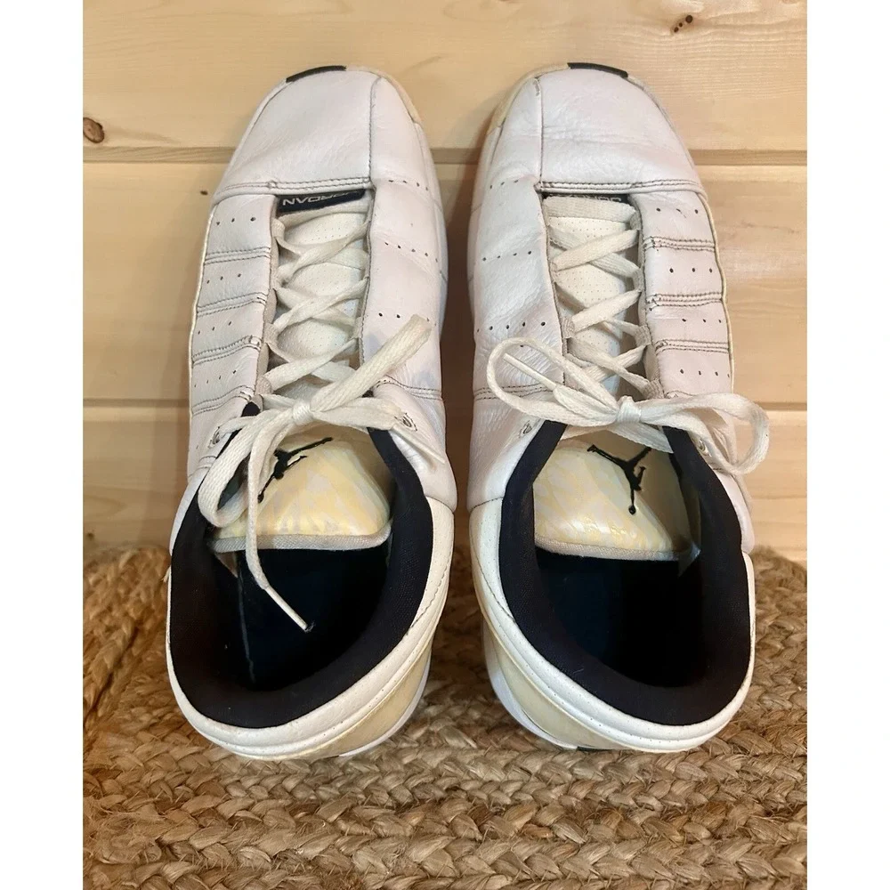 Nike Mens Air Jordan TE II 395468-111 White Basketball Shoes Sneakers Size 9.5